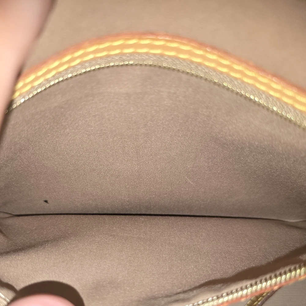 Louis Vuitton Gold and Tan Vernis Shoulder Bag